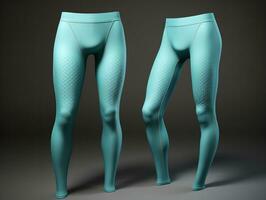 ai généré branché leggings maquette pour aptitude et mode - ai généré photo