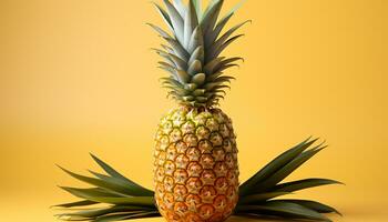 ai généré frais, mûr ananas une vibrant goût de été douceur généré par ai photo