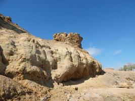texture de pierre sur la mer rouge d'égypte photo