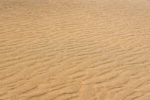 désert le sable modèle pendant le journée lumière. vague le sable parttern de le désert isolé. photo