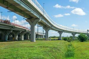 route jonction sur viaducs au dessus le Prairie photo