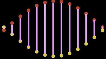 ADN spirale tournant sur une noir Contexte. conception. concept de numérique monde et science. photo