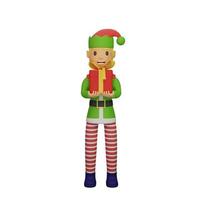 personnage de santa elfes avec concept de noël et nouvel an