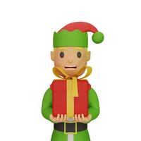 personnage de santa elfes avec concept de noël et nouvel an
