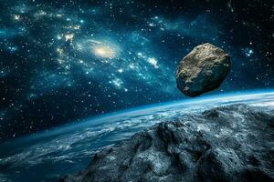 ai généré astéroïde dans le espace photo