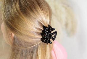 barrette cheveux noirs photo