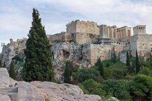 ruines de le acropole dans Athènes, Grèce. Athènes est le Capitale de Grèce. photo