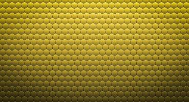 abstrait hexagonal doré ou texture. rendu 3D