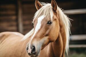 ai généré une cheval habillé en haut photo