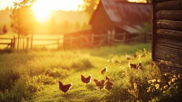 ai généré ferme publicité Contexte avec copie espace photo