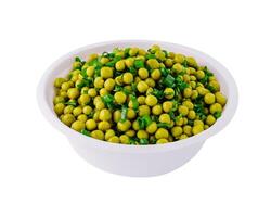 salade pois avec vert sur bol photo