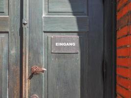 panneau d'entrée eingang photo