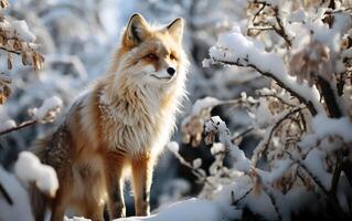 hiver Loup pack neigeux forêt crépuscule rassemblement photo