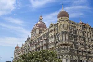 mumbai, inde, 9 octobre 2015 - taj mahal palace hotel à mumbai, inde. cet hôtel cinq étoiles a été ouvert en 1903 et compte 560 chambres et 44 suites. photo