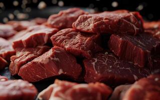 ai généré Viande coupes de choix photo