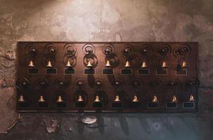 photo de cloches de serviteur victorien sur le mur de l'hôtel