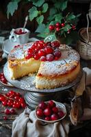 ai généré culinaire patrimoine élégant populaire présentation de traditionnel russe dessert photo