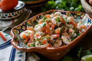 ai généré Frais fête une coloré mexicain recette avec audacieux les saveurs photo