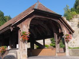 un pont en bois photo