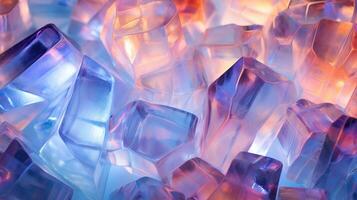 ai généré gemmes cristaux scintillement avec fascinant coloré lueur création étourdissant et abstrait toile de fond photo