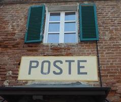 signe de bureau de poste photo