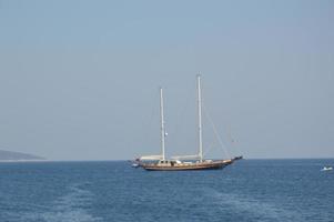 Bodrum, Turquie, 2020 - yachts garés dans la marina photo