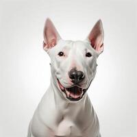 ai généré taureau terriers isolé sur blanc Contexte. ai génératif photo