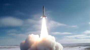 ai généré militaire missile concept dans réaliste style. air à surface missiles. photo