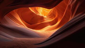 ai généré le brillant couleurs de le détruit grès Roche dans le canyon. Etats-Unis. Arizona photo