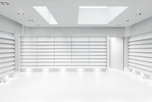 moderne blanc vide Bureau intérieur. photo