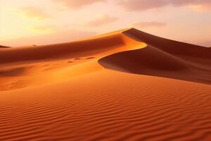 ai généré vide trimestre désert dunes à liwa abu dhabi uni arabe émirats photo