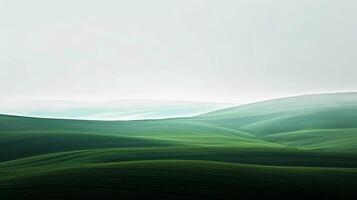 ai généré minimalisme paysage avec transparent cercle, foncé vert couleur, neutre couleurs, belles ai généré photo