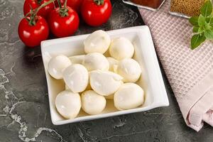 mini Mozarella fromage capsules tas photo