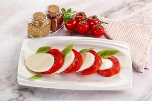 italien caprese salade avec mozzarella photo