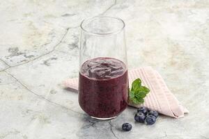 Frais sucré Naturel myrtille smoothie photo