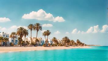 ai généré Djerba île dans Tunisie photo