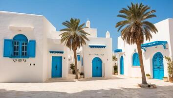 ai généré ville de Sidi bou mentionné dans Tunisie photo