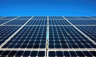 ai généré solaire panneaux, photovoltaïque, alternative électricité la source - concept de durable Ressources photo