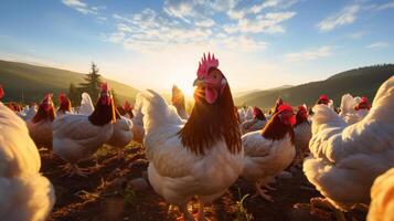 ai généré poule haute qualité image photo