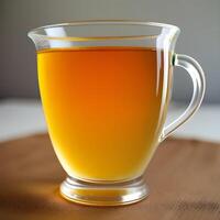 ai généré fantaisie génératif ai camomille thé. tasse de camomille thé avec camomille fleurs. photo