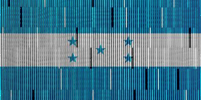 drapeau de république de Honduras sur une texturé Contexte. concept collage. photo