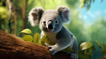 ai généré koala haute qualité image photo