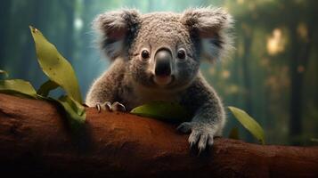 ai généré koala haute qualité image photo