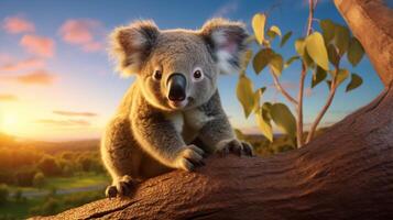 ai généré koala haute qualité image photo