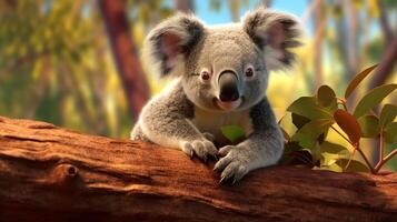 ai généré koala haute qualité image photo