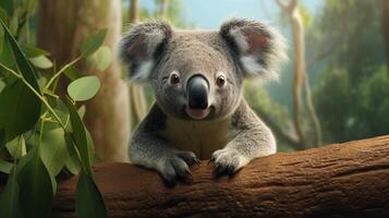 ai généré koala haute qualité image photo