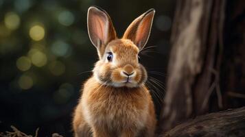 ai généré lapin haute qualité image photo