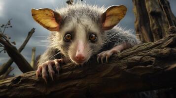 ai généré opossum haute qualité image photo