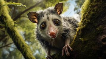 ai généré opossum haute qualité image photo