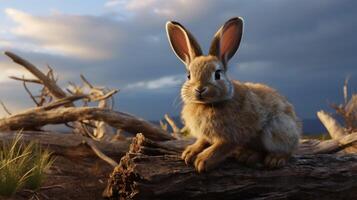 ai généré lapin haute qualité image photo